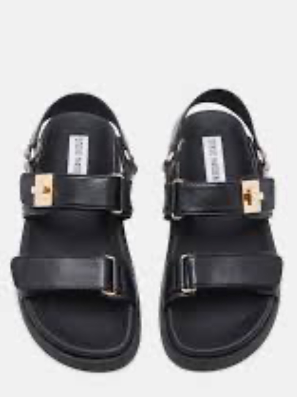Steve Madden Women’s Black Leather Sandal / 9